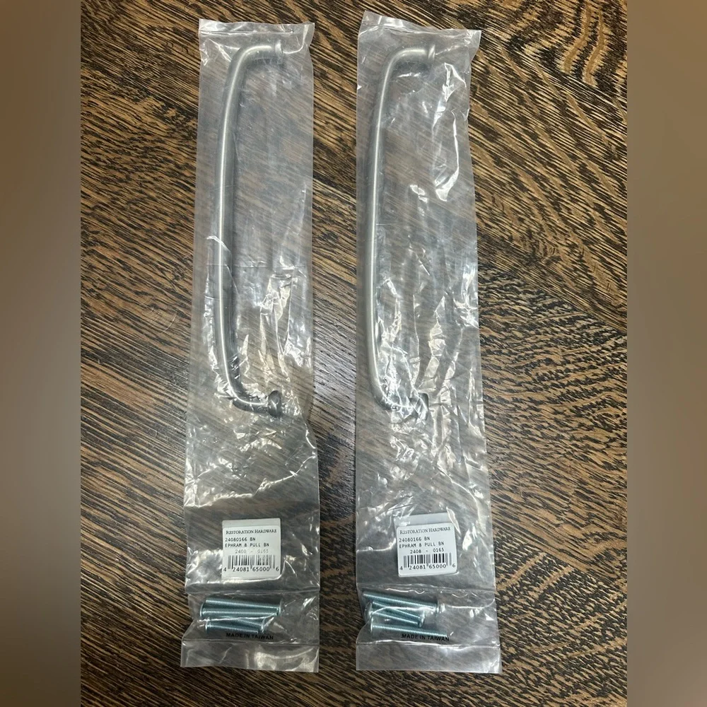 Restoration Hardware Ephram Drawer Pulls - 8” Set of Two